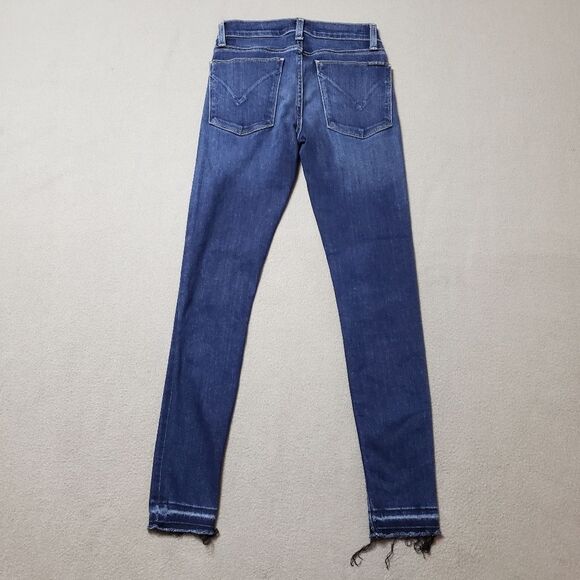 Hudson Krista Crop Super Skinny Released Hem Jeans Sz 24 - Picture 2 of 14